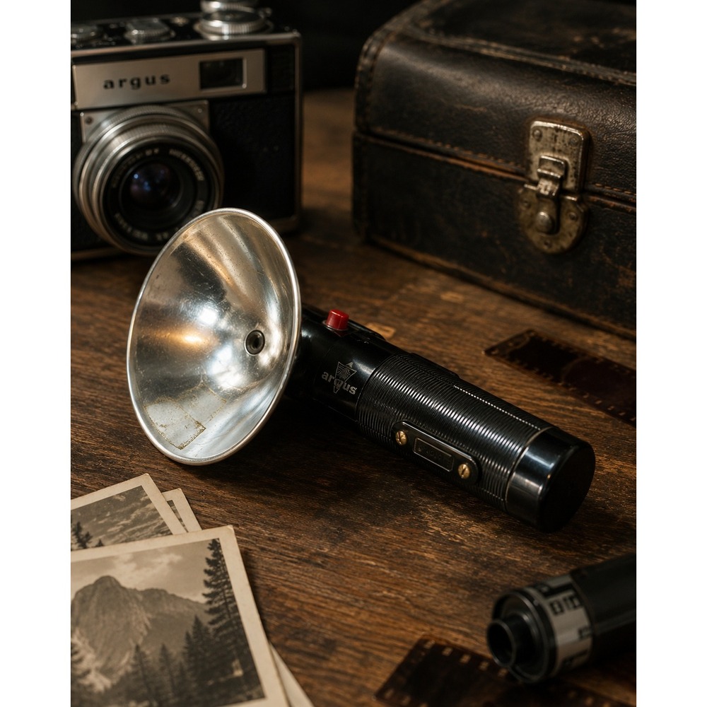 Vintage Argus‎ Camera Flash Reflector Adapter Prop Made USA Film Photography MCM